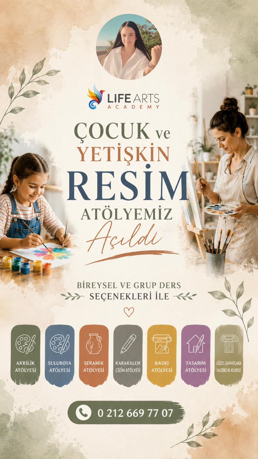 Çocuk Yetişkin Resim Atölyemiz açıldı!